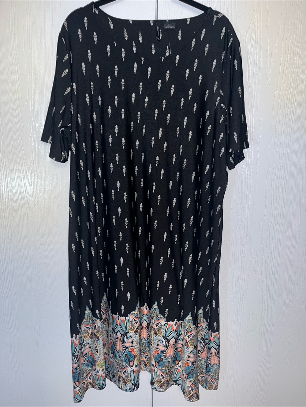 New Directions Curvy Print Dress